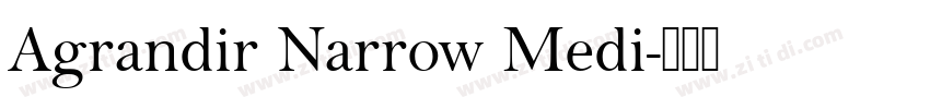 Agrandir Narrow Medi字体转换